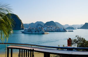 A view of Ha Long Bay from Titop Island