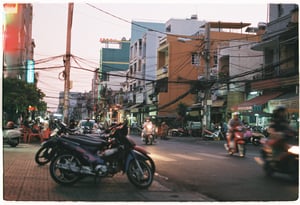 Một góc đường ở thành phố Hồ Chí Minh