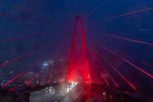 Heavy Rain on Bason Bridge