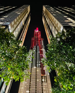 Landmark 81 in red