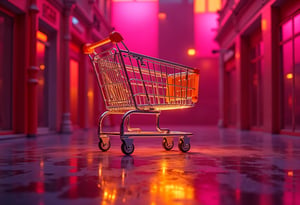 Glowing Shopping Cart