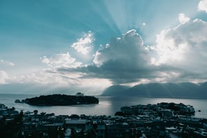 Mặt trời sau mây