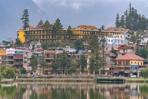 Một góc thị xã Sapa