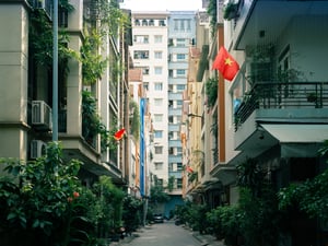 Một khu chung cư ở Hà Nội