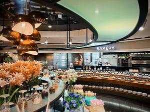 Khu vực bánh ngọt tại nhà hàng buffet