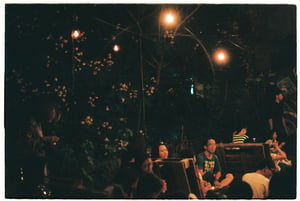 Youth gathering in the night
