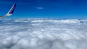 In the clouds