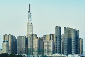 Landmark 81 and the surrounding buildings
