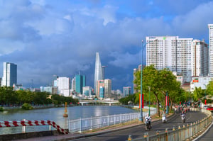 Từ Tôn Thất Thiệp Quận 4 nhìn về Quận 1