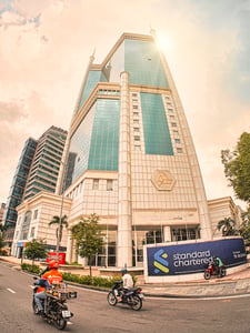 Sai Gon Trade Center Tower in the afternoon