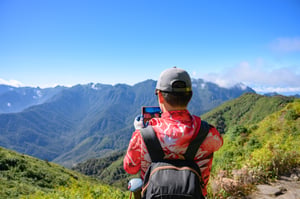 Chụp hình phong cảnh khi trekking