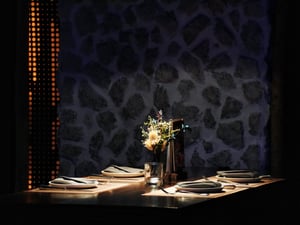 A private-dining table setup in a premium restaurant