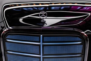 Mercedes-Benz Logo, Front Grille and Hood