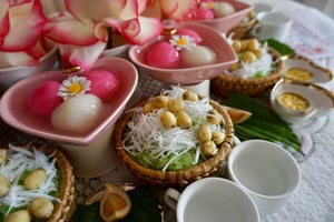 Xôi chè mừng đầy tháng