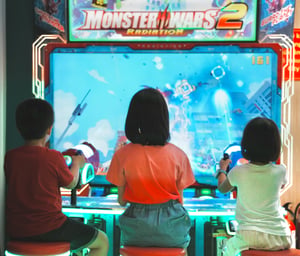Kids playing game