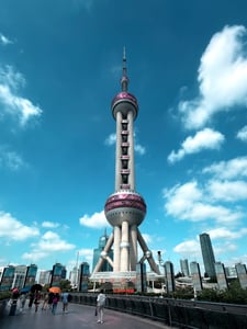 Oriental Pearl Tower in Shanghai