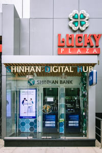 An ATM outside Lucky Plaza