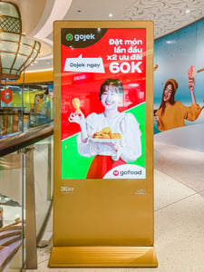 GoJek Light Box in a mall