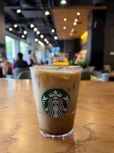 A festive Starbucks Cold Brew