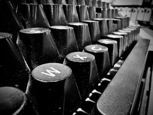 An old type-writter