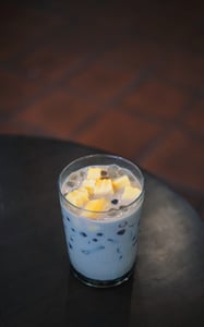 Trà sữa trân châu trắng thạch bánh flan