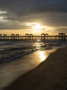 Sunset on the pier