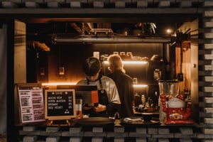 A Japanese style coffee shop in Dalat