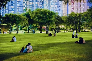 Công viên tại Vinhomes Central Park