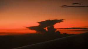 Red Sunset Cloud