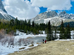 Quarry Lake In Winter