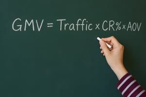 Hand-writing GMV e-commerce formula