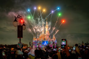 Firework Disney Castle Show