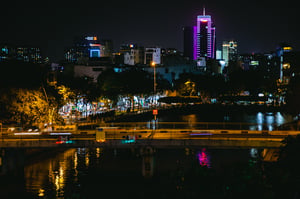 Nhieu Loc Channel at Night