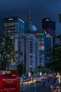 Skyscrapers on Tôn Đức Thắng Street