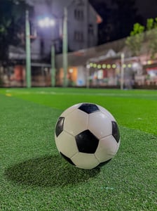 The ball in the field