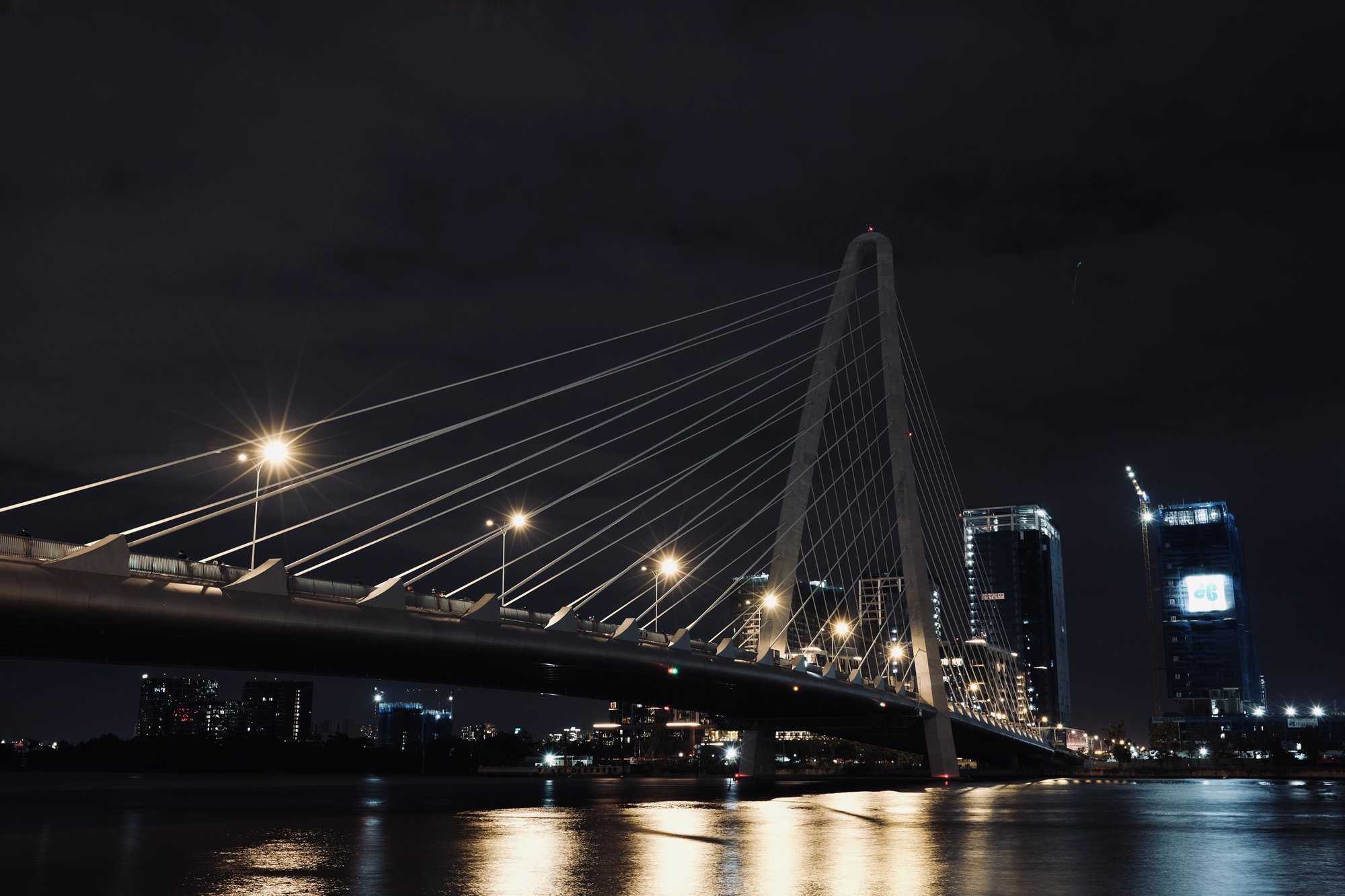 Ba Son Bridge By Night