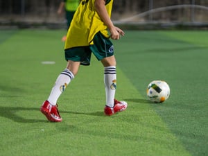 Dribbling the ball