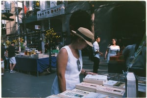 Lady reading a book