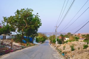 Empty road in the morning
